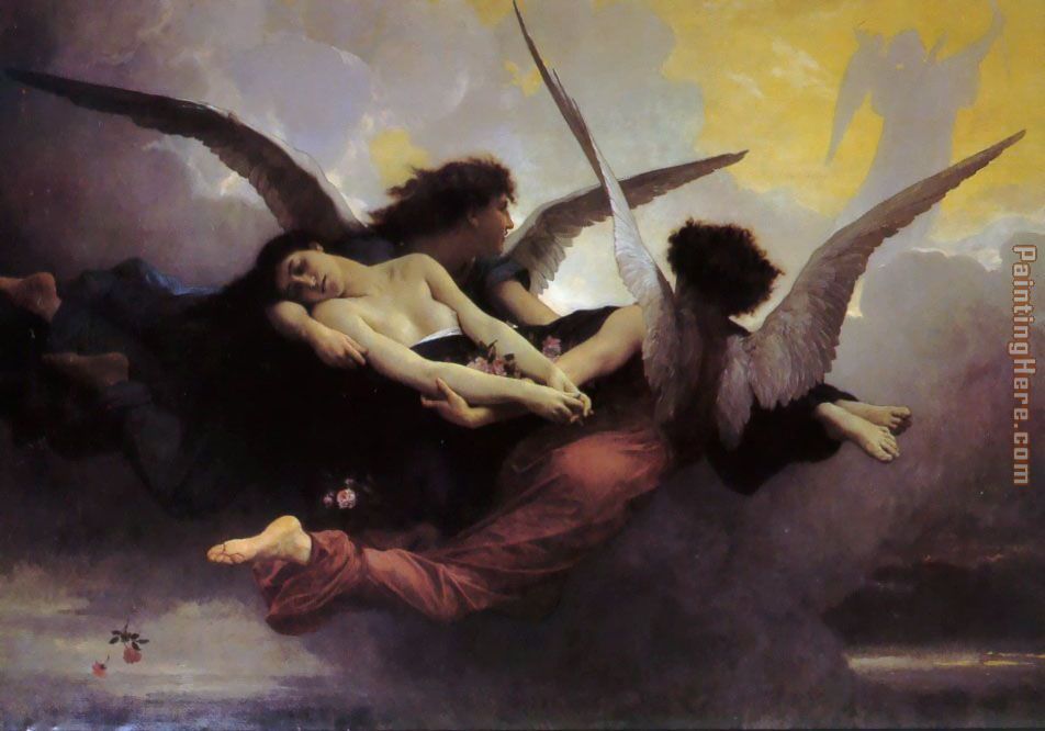 A Soul in Heaven painting - William Bouguereau A Soul in Heaven art painting